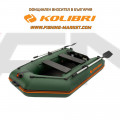 KOLIBRI - Надуваема моторна лодка с твърдо дъно KM-245 Book Deck Standard - зелена